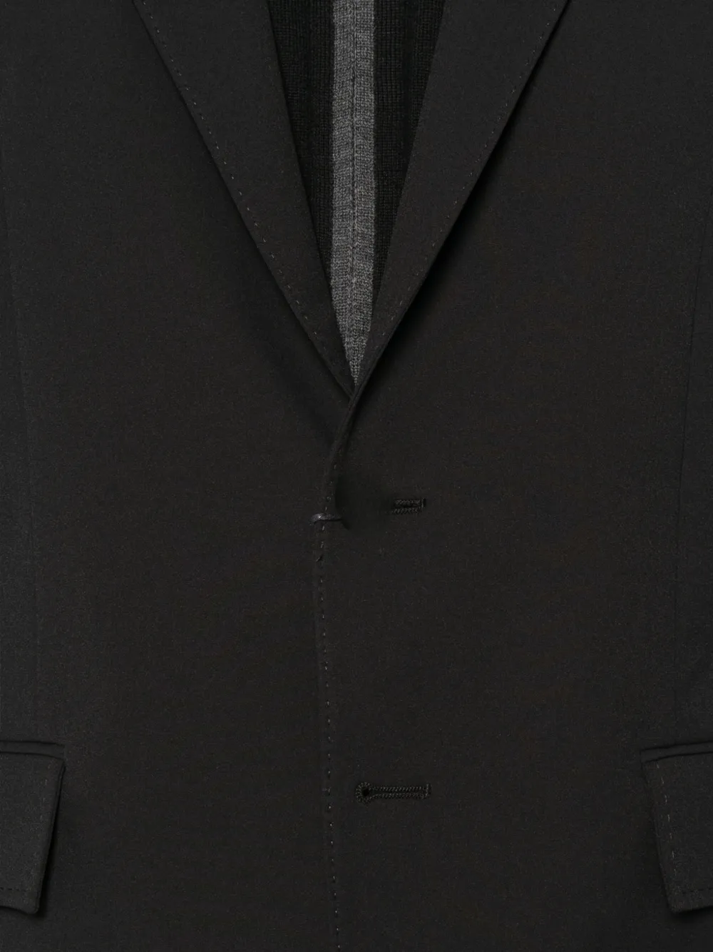 Herno notched-lapel single-breasted jacket Zwart
