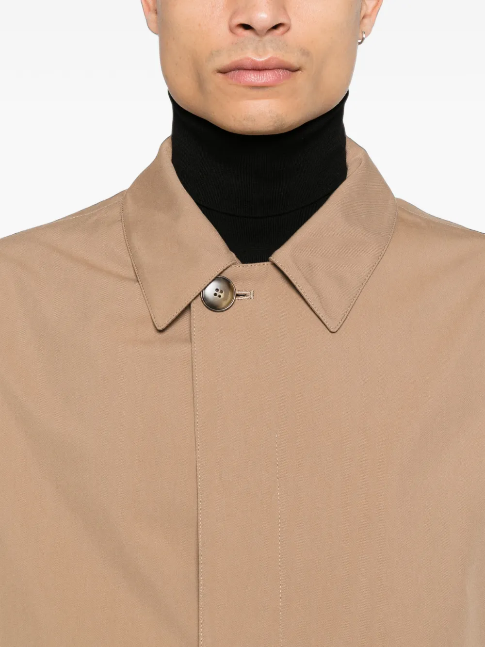 Canali Button-up jas Beige