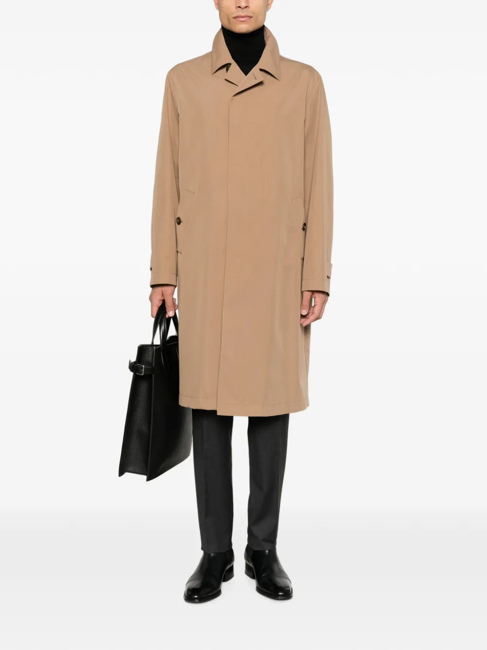 Canali Button-up jas Beige