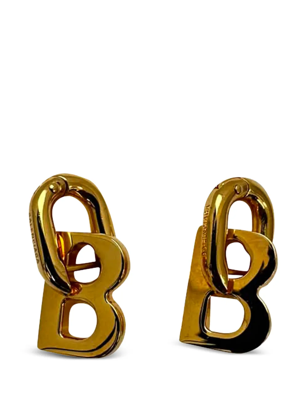 Balenciaga Pre-Owned B Chain XS earrings - Gold