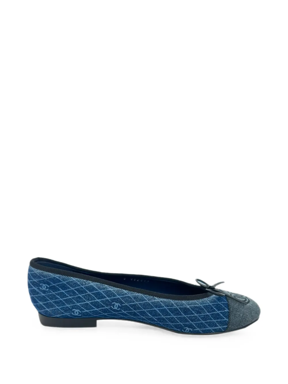CHANEL Pre-Owned CC Interlocking Logo quilted ballet flats - Blu