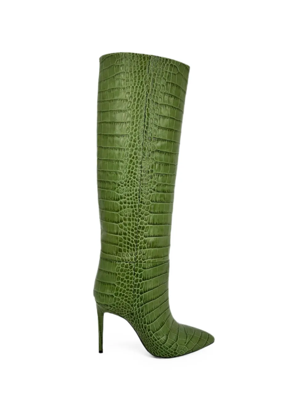 Paris Texas Croc-embossed knee-length boots - Grün