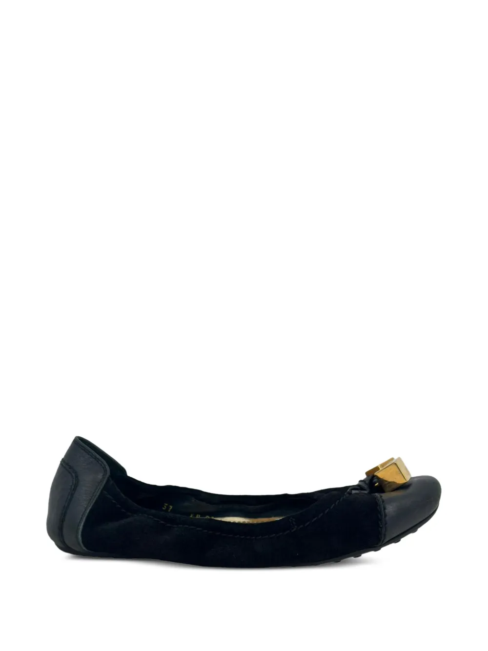 Louis Vuitton Pre-Owned Monogram Cube ballet flats - Schwarz