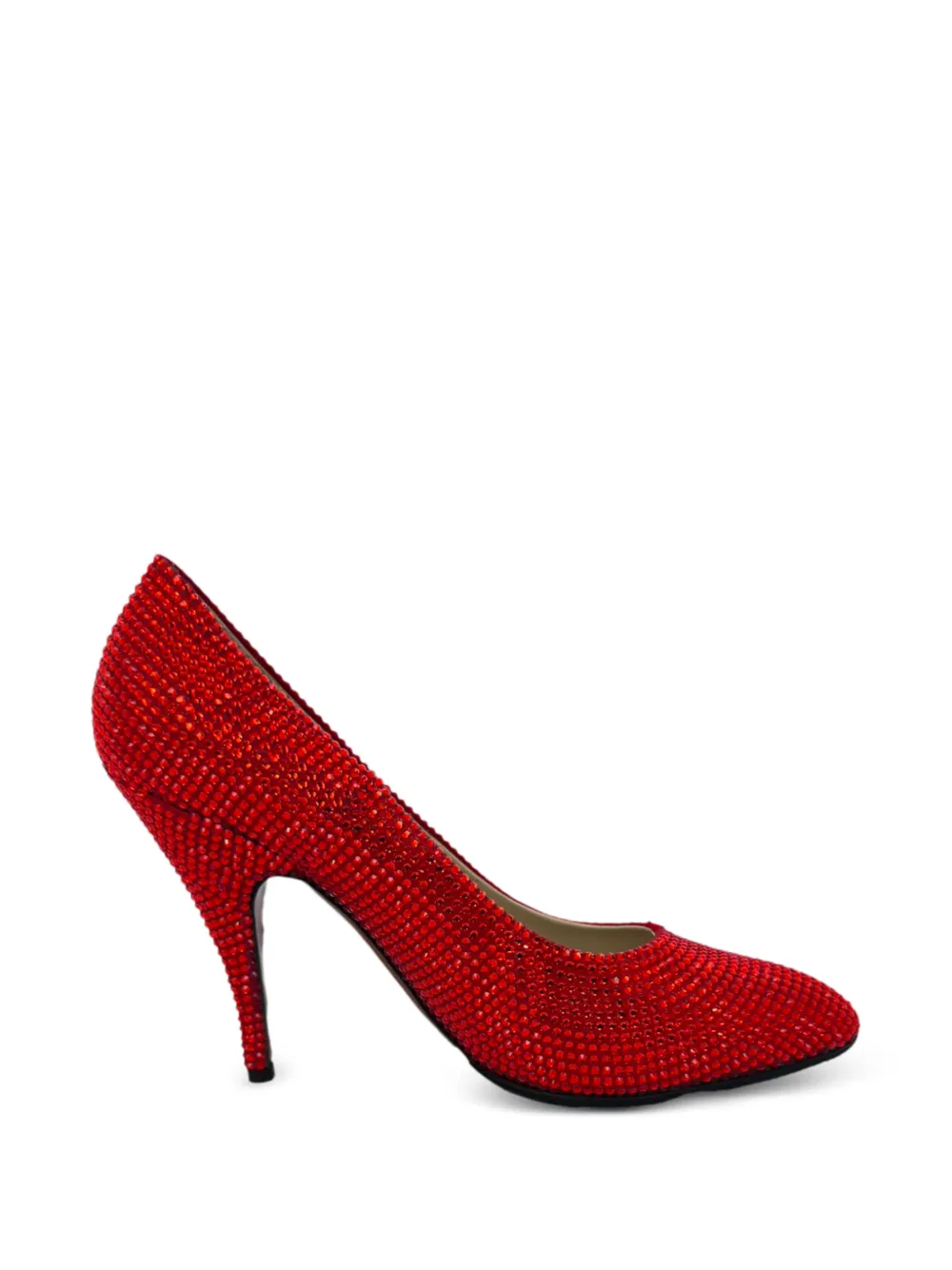 Ferragamo Pre-Owned 1960 crystal-embellished pumps - Rosso