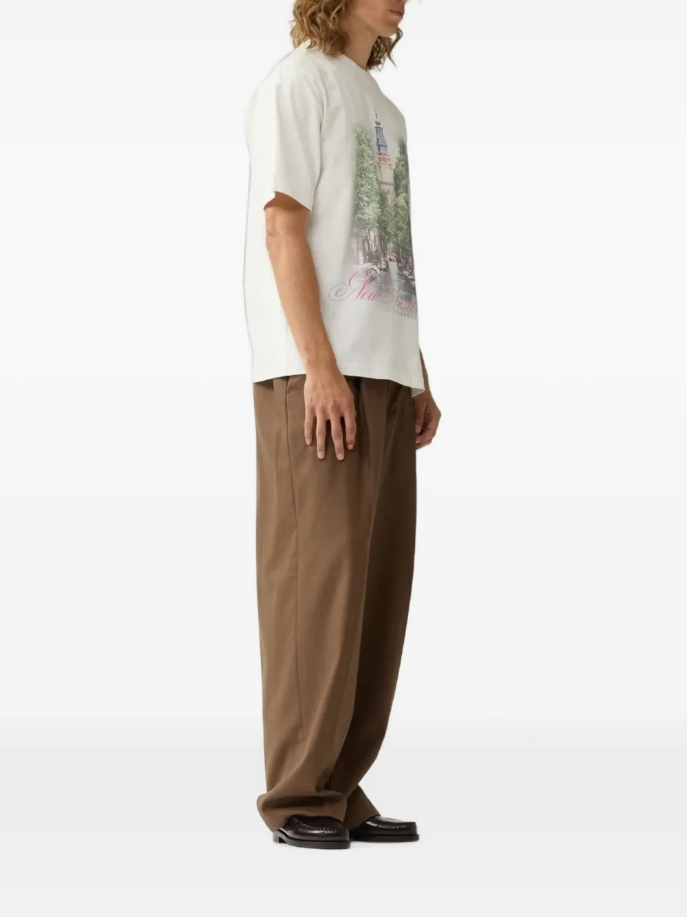 NEW AMSTERDAM T-shirt met print Wit