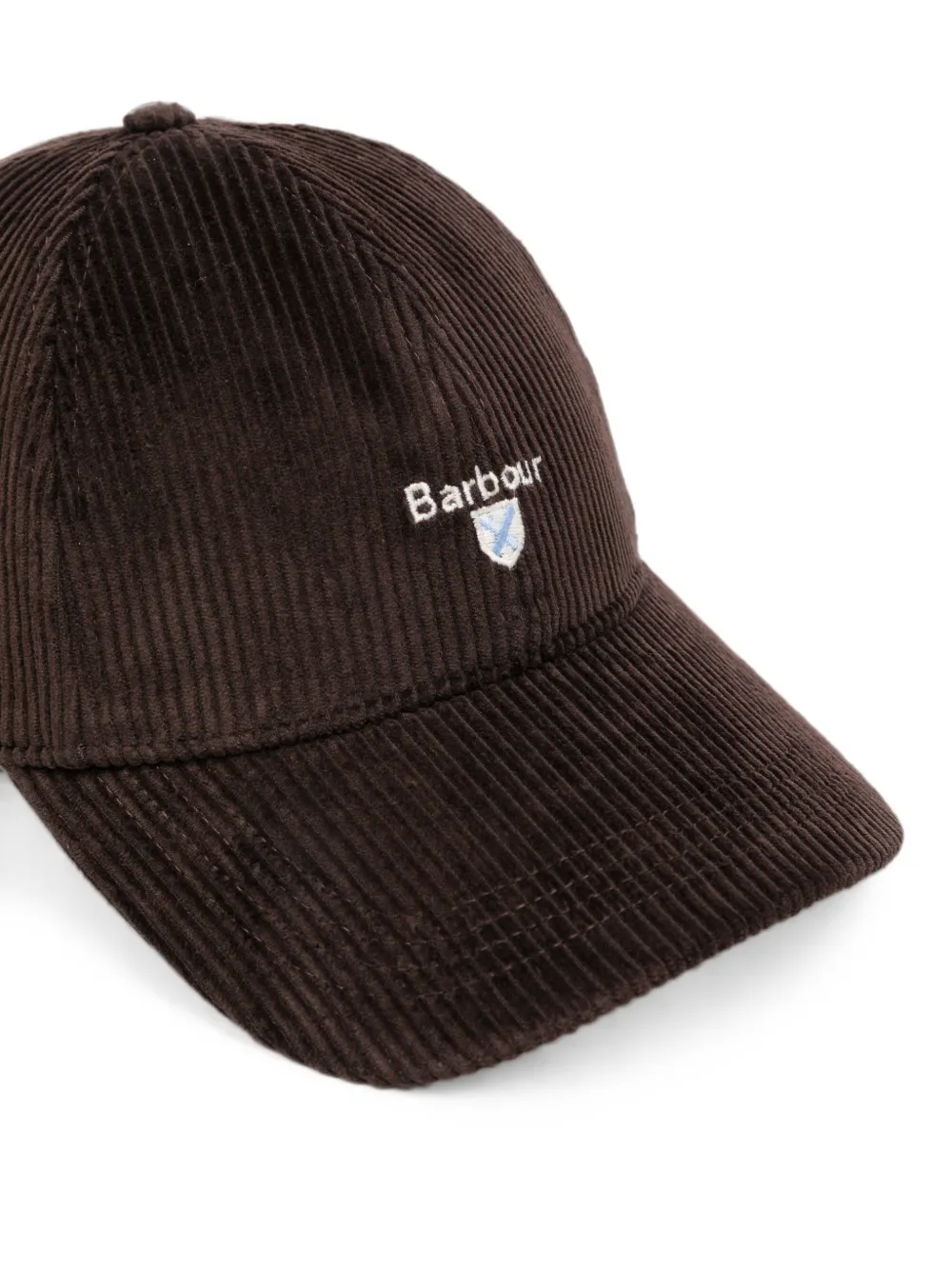 Barbour Preston ribfluwelen pet Bruin