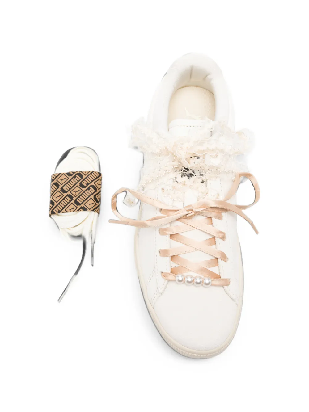 PUMA Leren sneakers Beige
