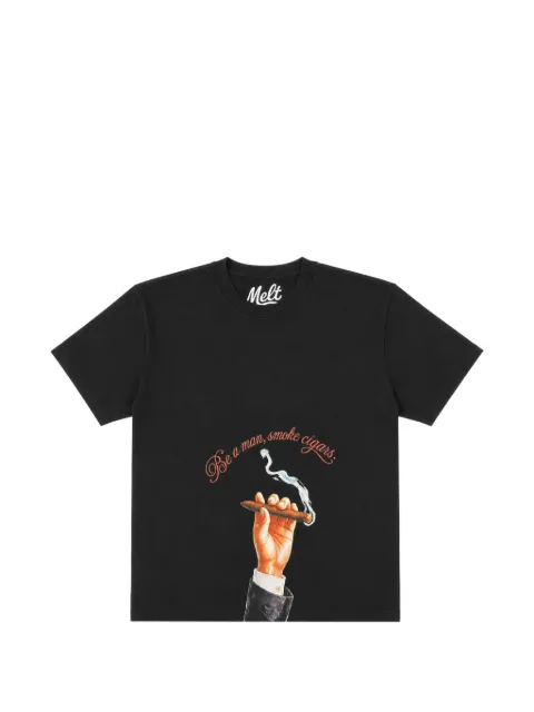 Melt graphic-print cotton T-shirt