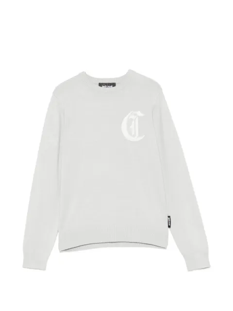 Roberto Cavalli Junior logo-print crew-neck sweater