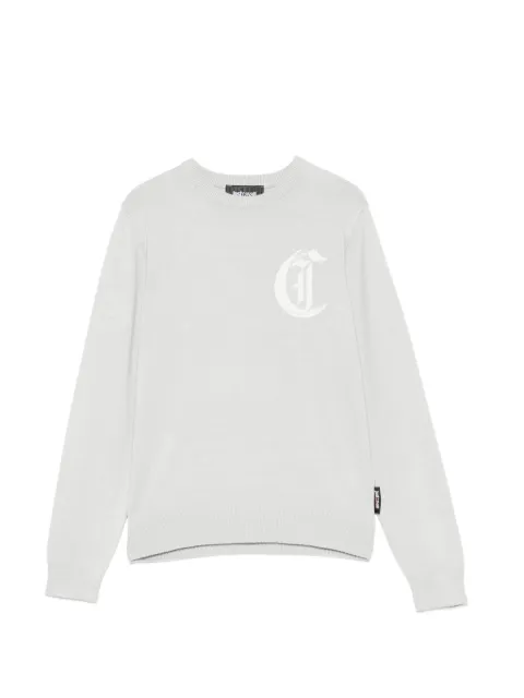Roberto Cavalli Junior logo-print crew-neck sweater