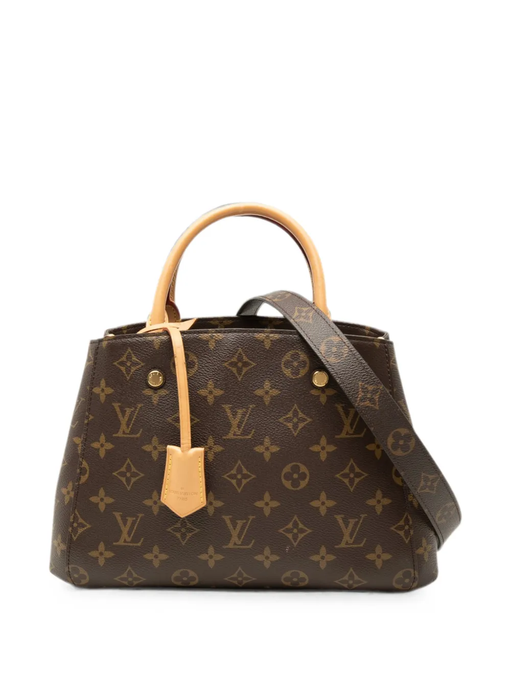 Louis Vuitton Pre-Owned 2016 Monogram Montaigne BB satchel - Braun