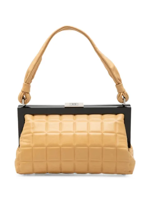 CHANEL Pre-Owned 2002-2003 CC Chocolate Bar Lambskin Frame handbag