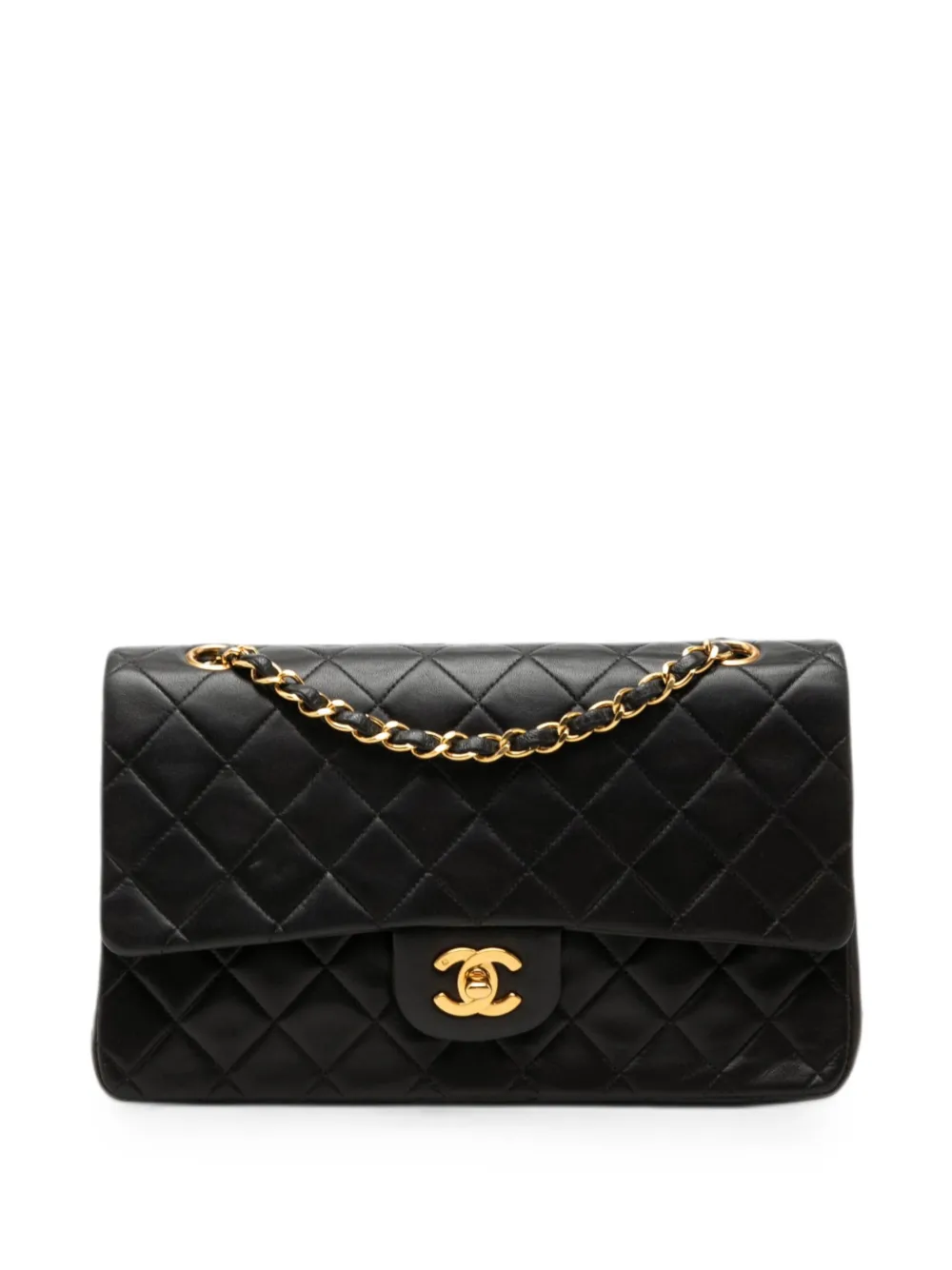 CHANEL Pre-Owned 1991-1994 Medium Classic Lambskin Double Flap shoulder bag - Nero