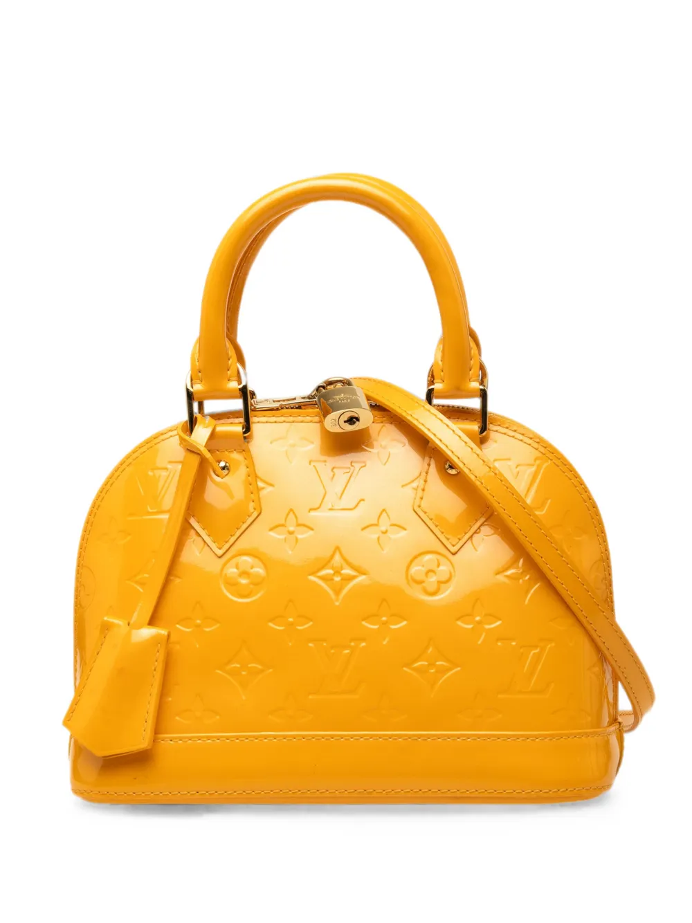 Louis Vuitton Pre-Owned 2012 Monogram Vernis Alma BB satchel - Gelb