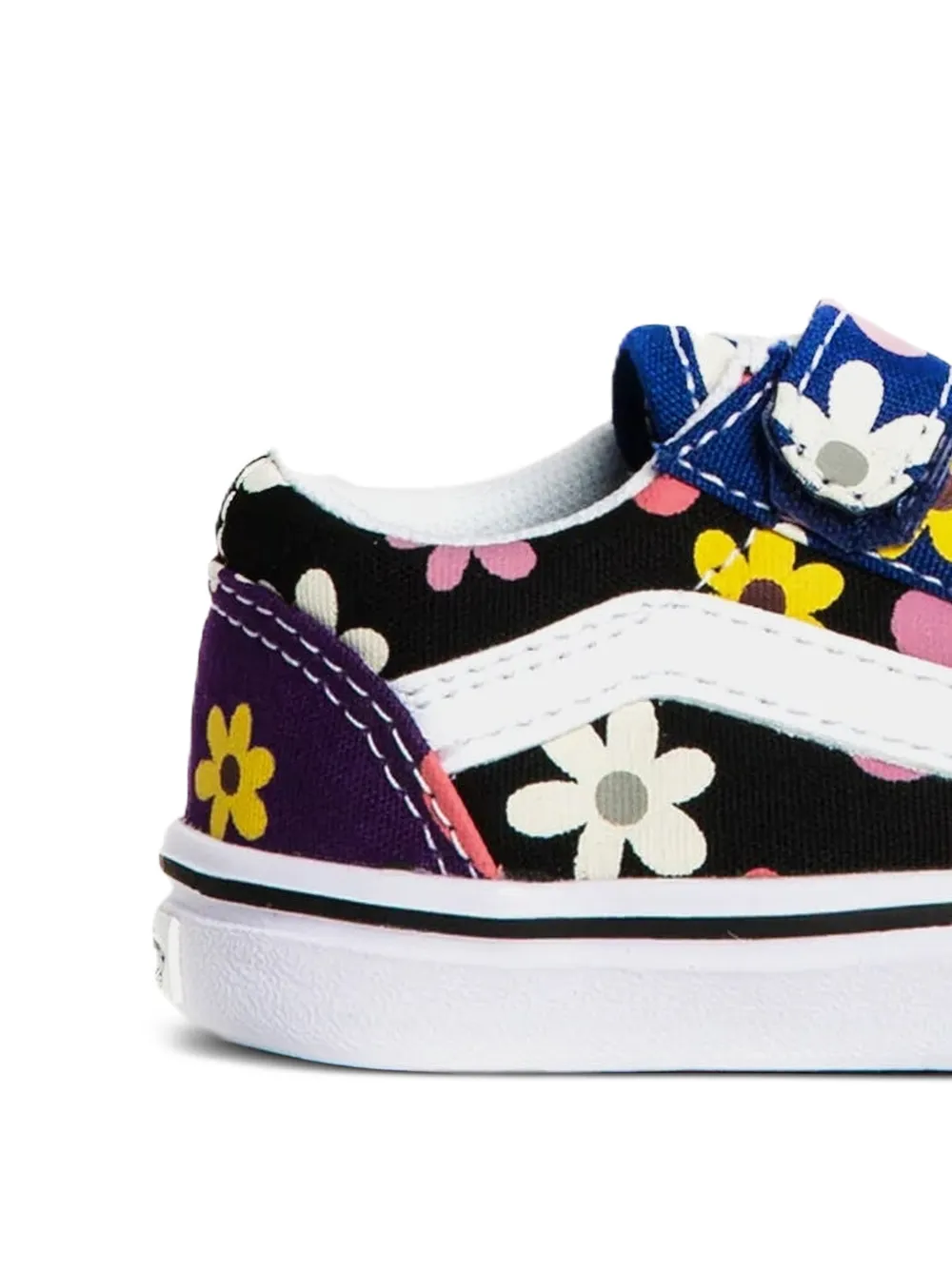 Vans Kids Old Skool V floral-print sneakers Zwart