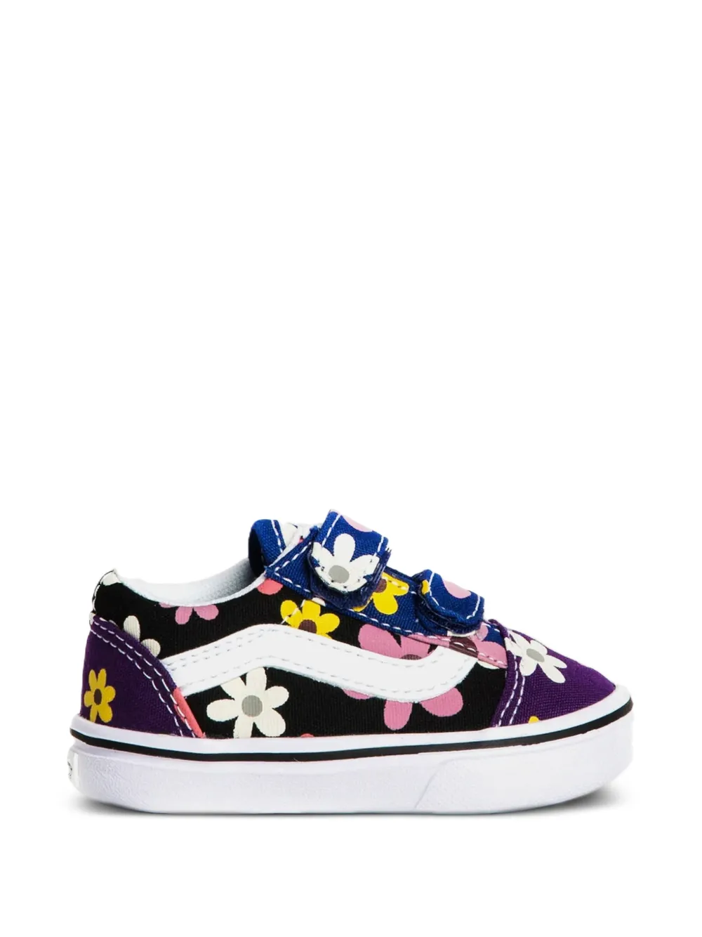 Vans Kids Old Skool V floral-print sneakers Zwart