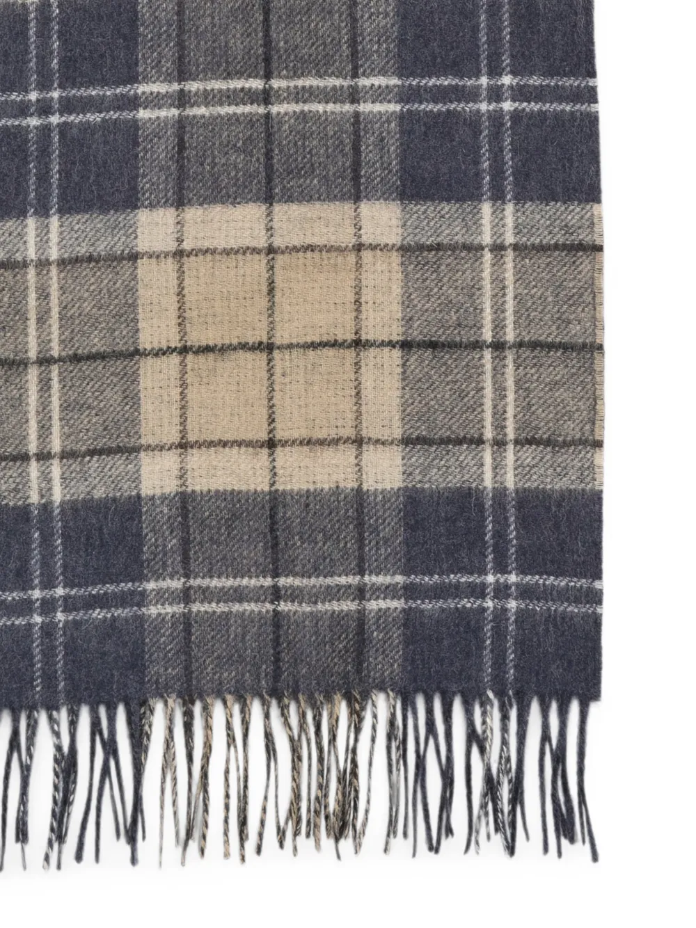 Barbour Sjaal met tartan ruit Blauw