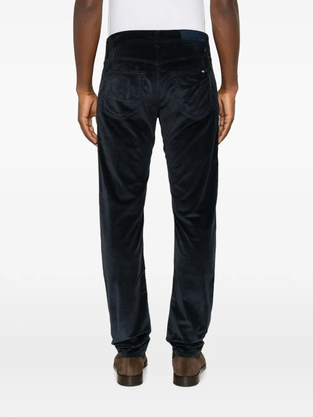 Jacob Cohën Ribfluwelen broek Blauw
