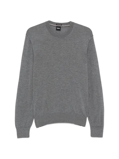 BOSS crew-neck long-sleeve sweater