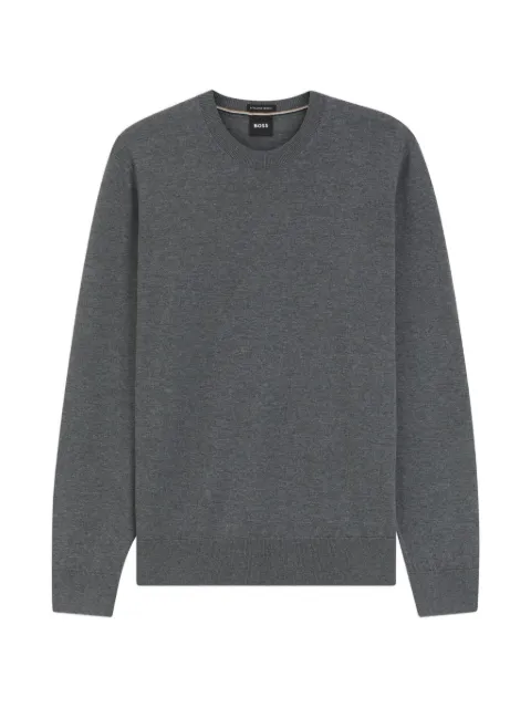BOSS crew-neck long-sleeve sweater