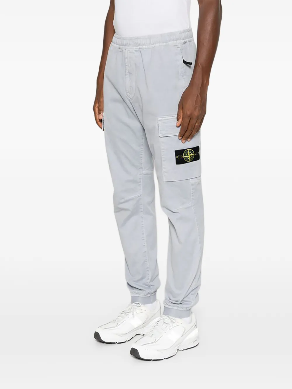 Stone Island Trainingsbroek met logopatch Grijs