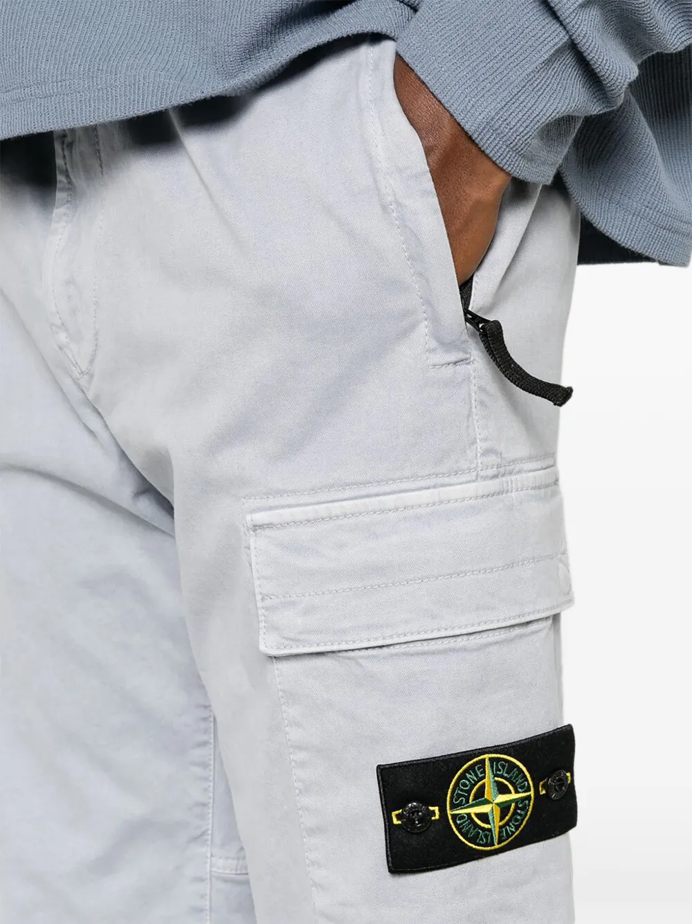Stone Island Trainingsbroek met logopatch Grijs