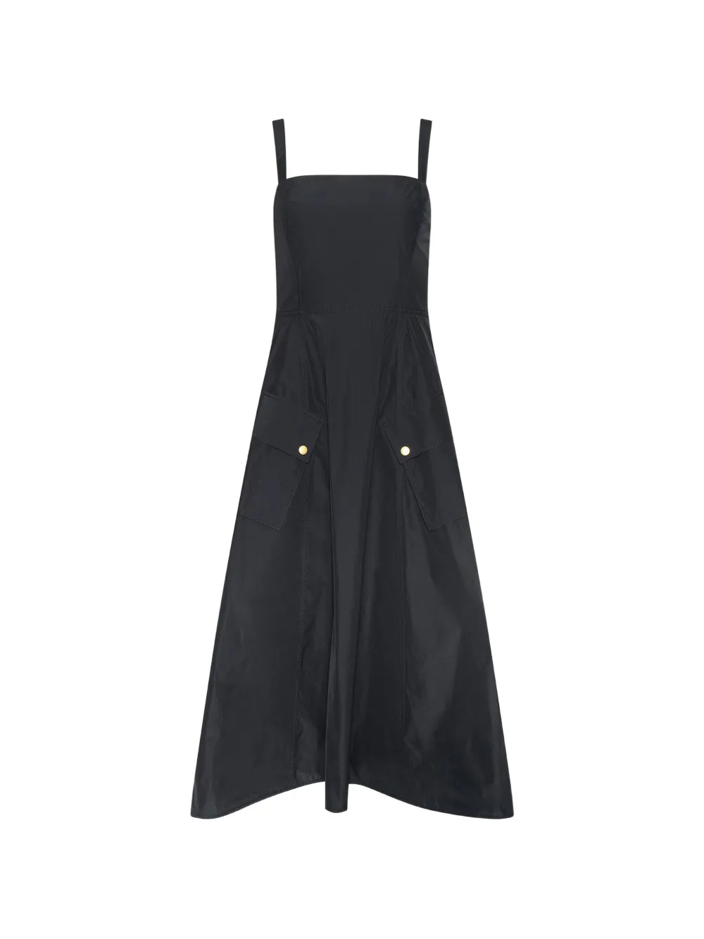 L'Agence Ayela pocket-detail midi dress - Nero