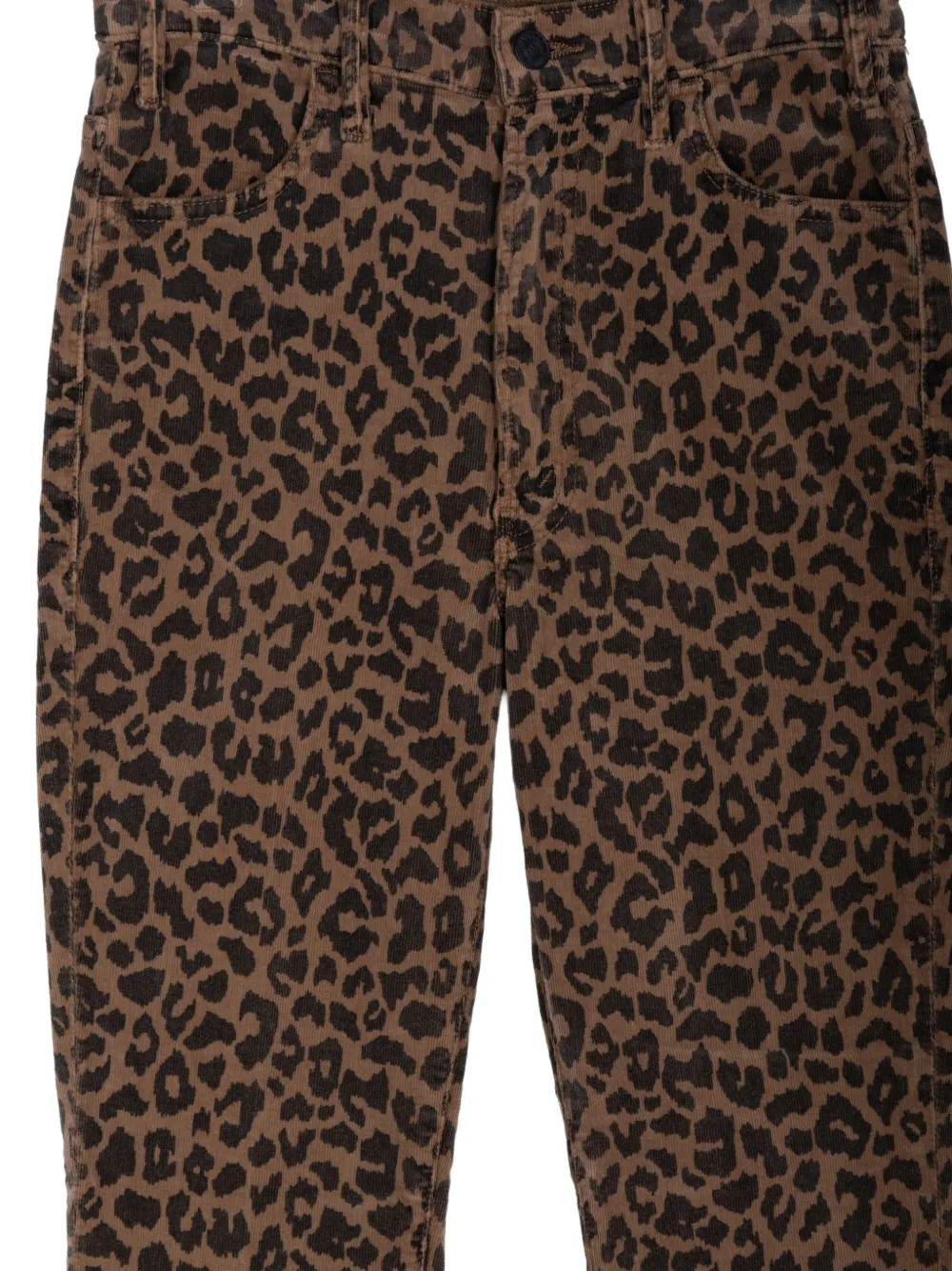 MOTHER The Hustler leopard-print jeans Bruin