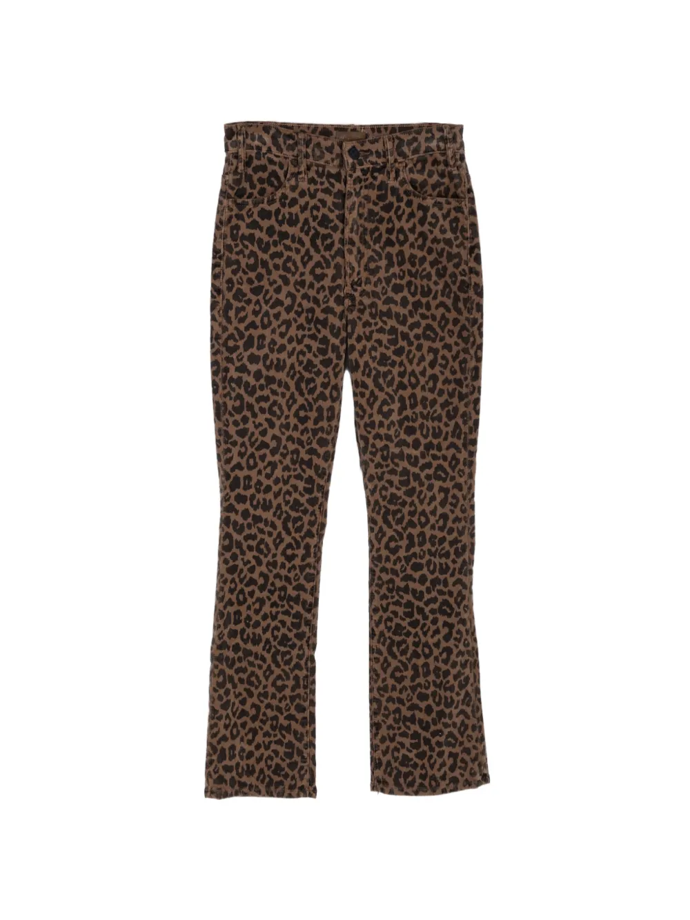 MOTHER The Hustler leopard-print jeans