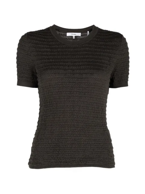 FRAME smocked short-sleeve top