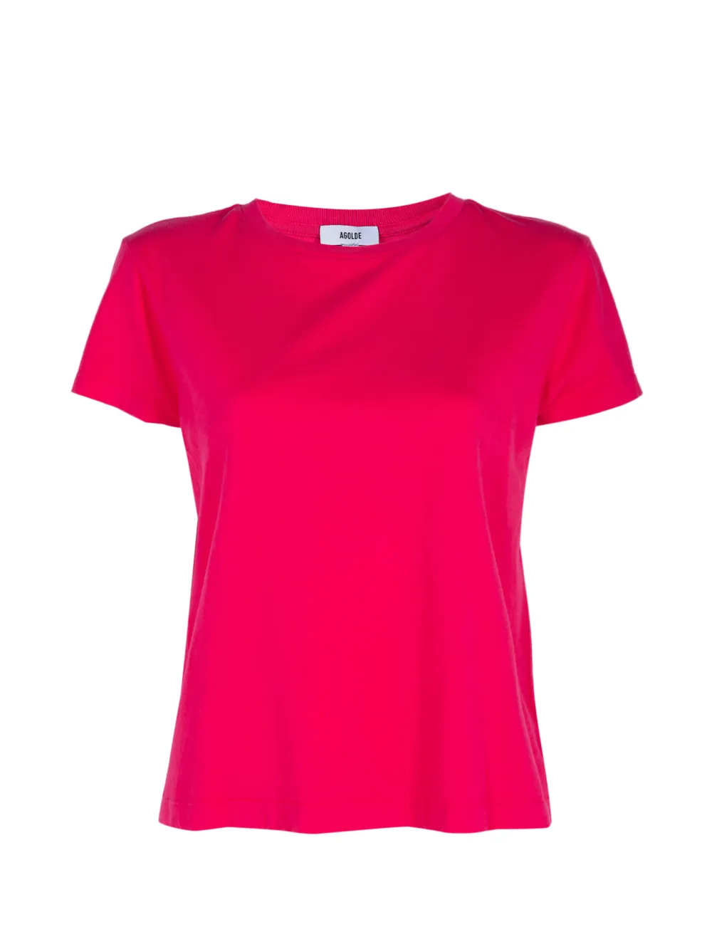 Agolde Adine Crew-neck T-shirt In Pink