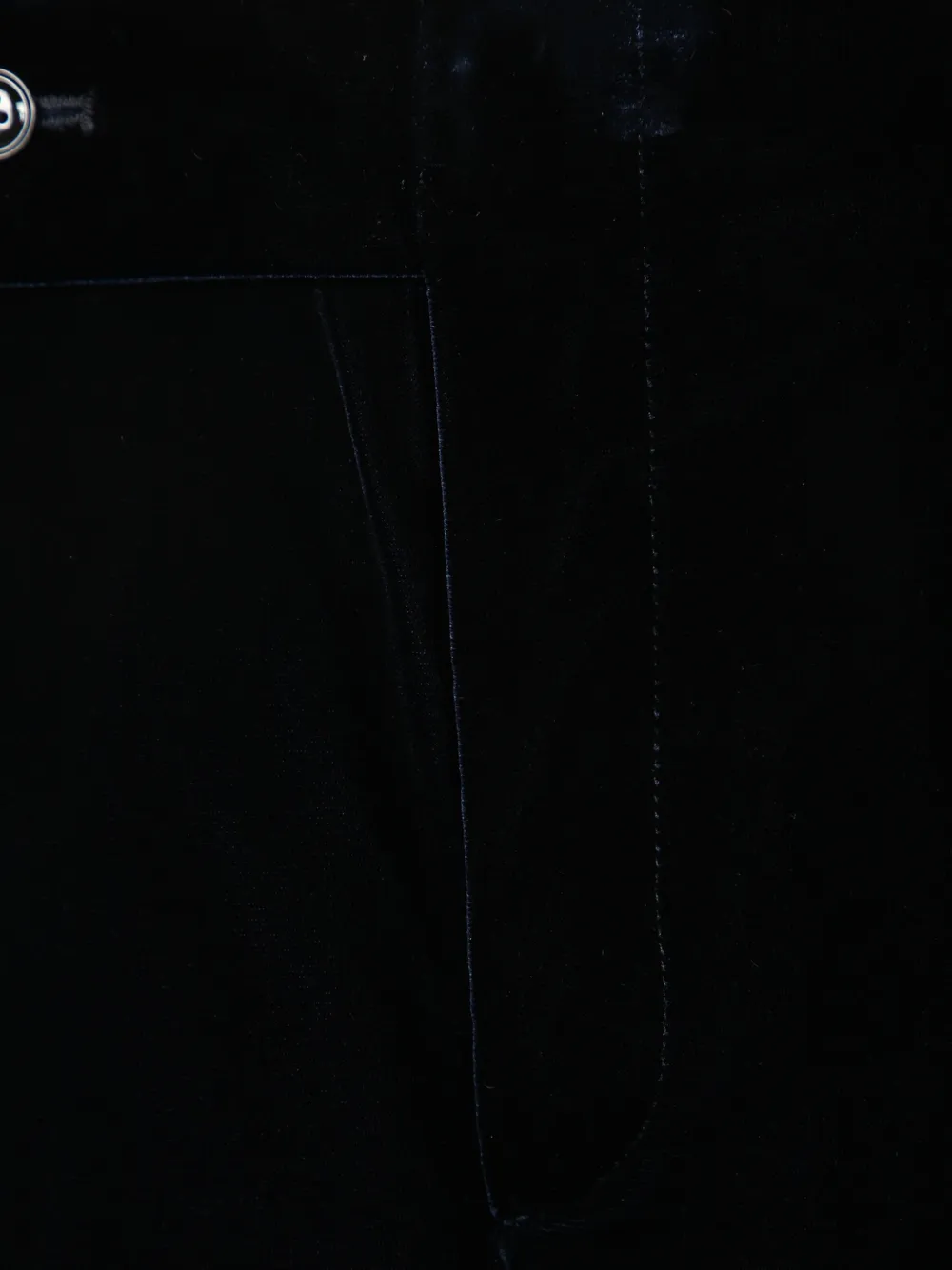 Giorgio Armani Fluwelen plooibroek Zwart