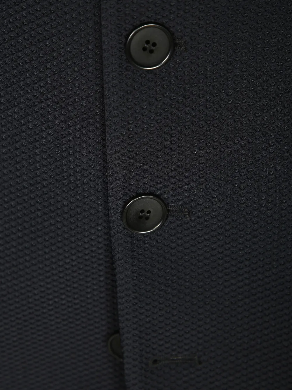 Giorgio Armani Blazer met fluwelen kraag en textuur Zwart