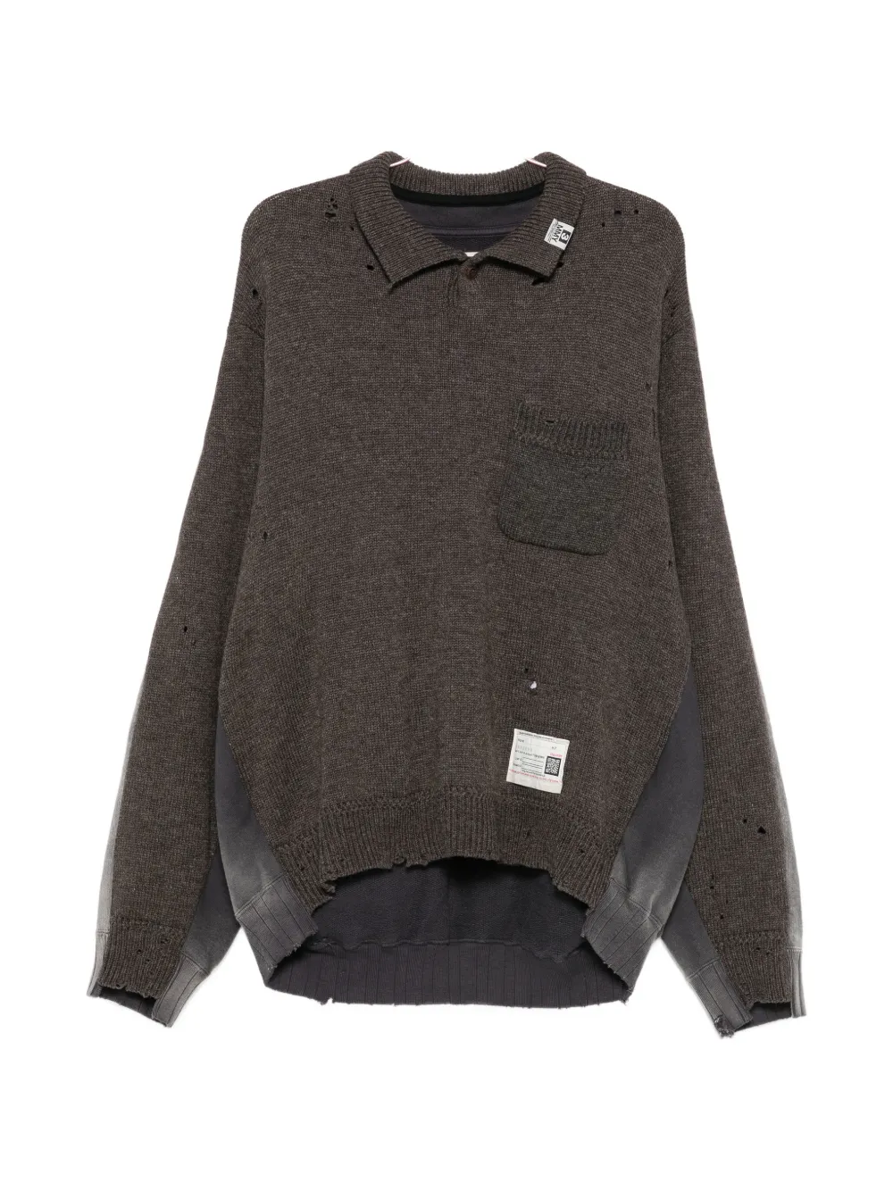 Maison MIHARA YASUHIRO long-sleeves sweater - Braun