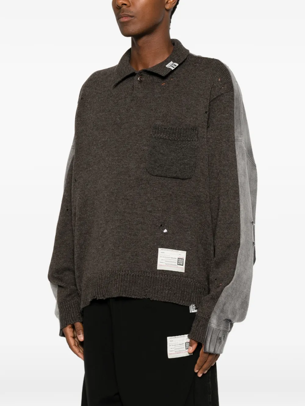 Maison MIHARA YASUHIRO Trui met lange mouwen Bruin