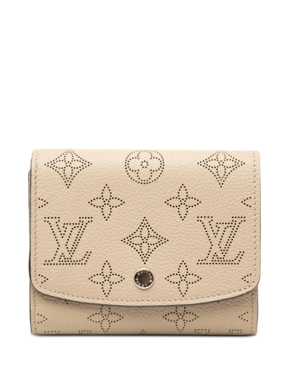 Louis Vuitton Pre-Owned 2010-2026 Monogram Mahina Iris Compact Wallet small wallets - Toni neutri