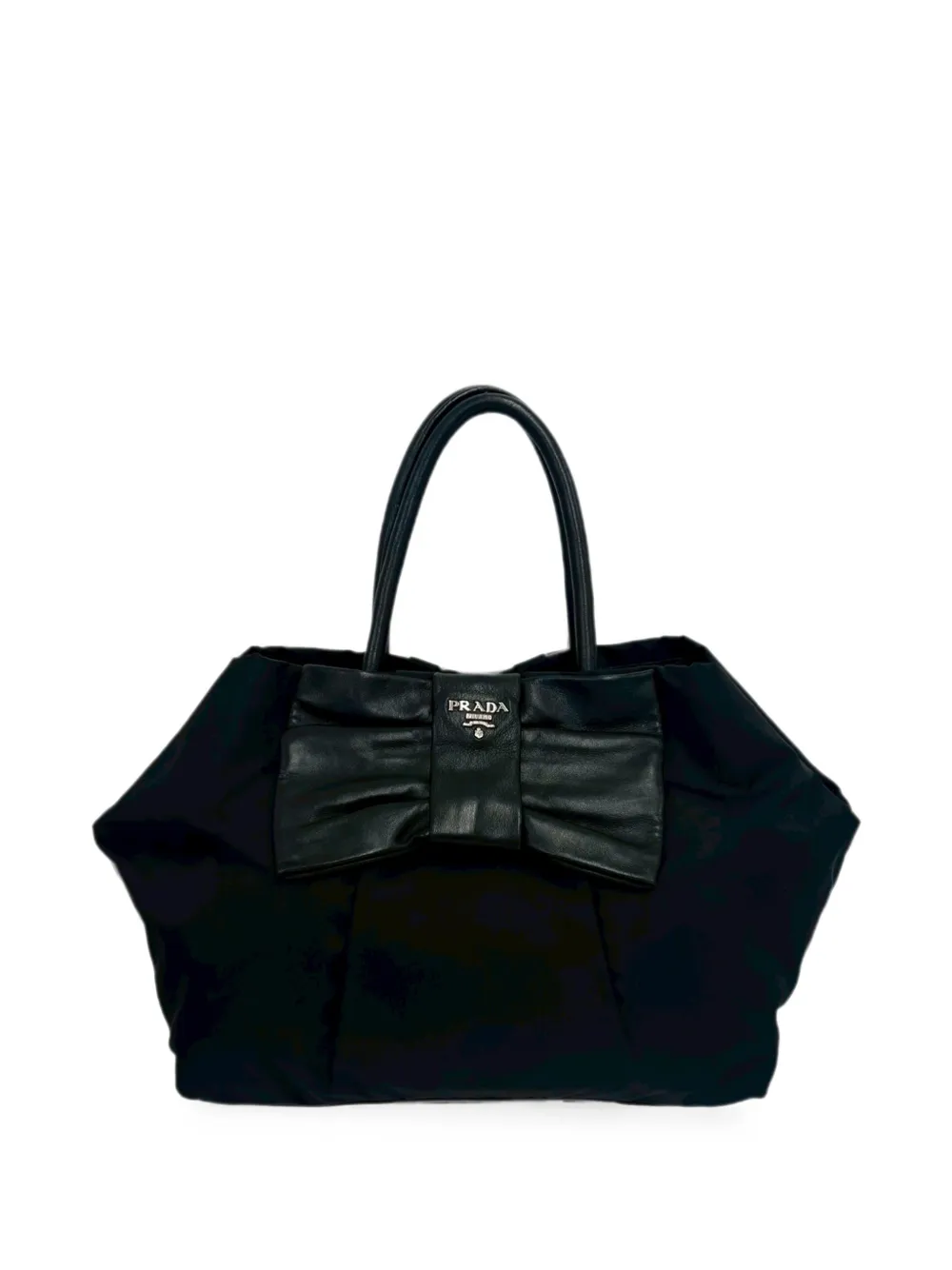 Prada Pre-Owned 2013-2026 Tessuto Bow handbag - Schwarz