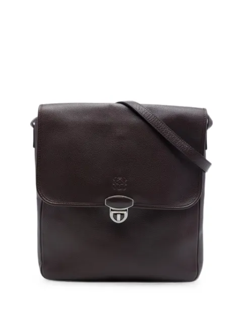 Loewe Pre-Owned 2011 Leather Anagram Flap crossbody bag