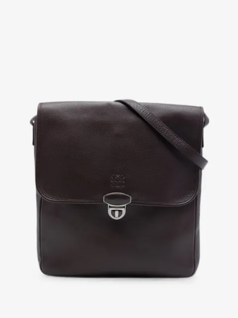 Loewe Pre-Owned 2011 Leather Anagram Flap crossbody bag