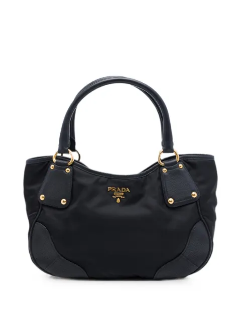 Prada Pre-Owned 2000-2013 Vitello Daino Trimmed Tessuto handbag