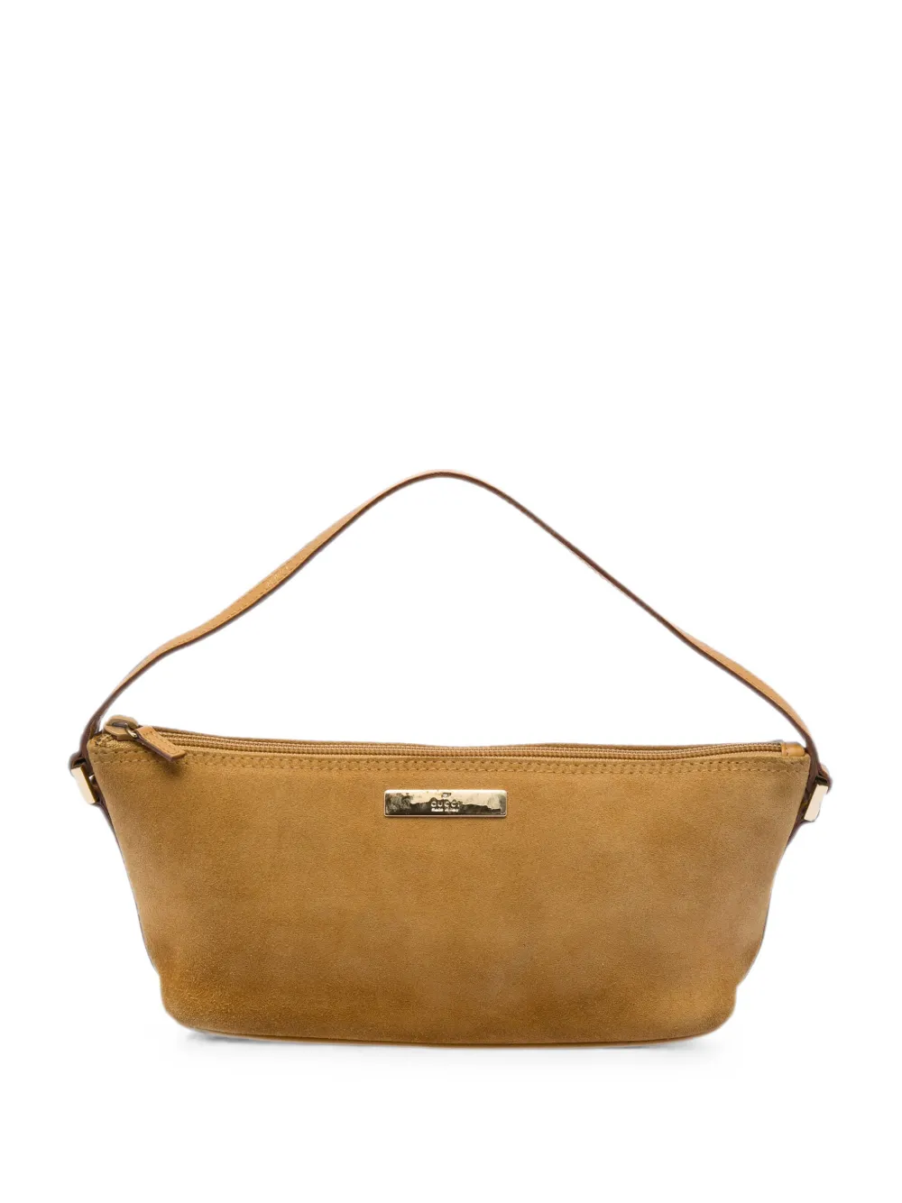 Gucci Pre-Owned 2000-2015 Suede Boat shoulder bag - Braun