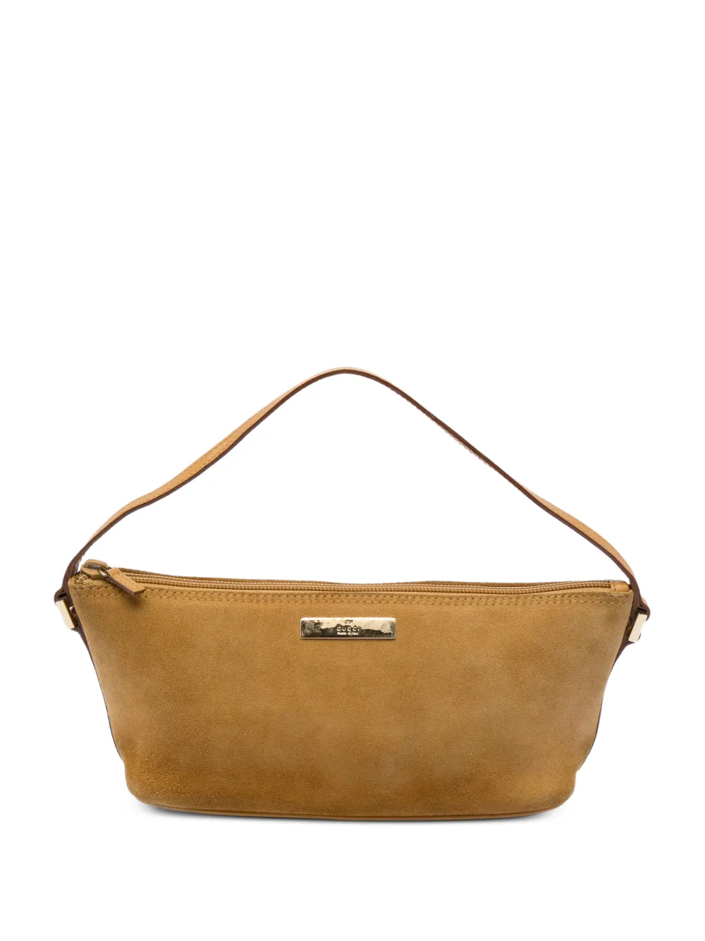 Gucci Pre-Owned 2000-2015 Suede Boat shoulder bag - Marrone