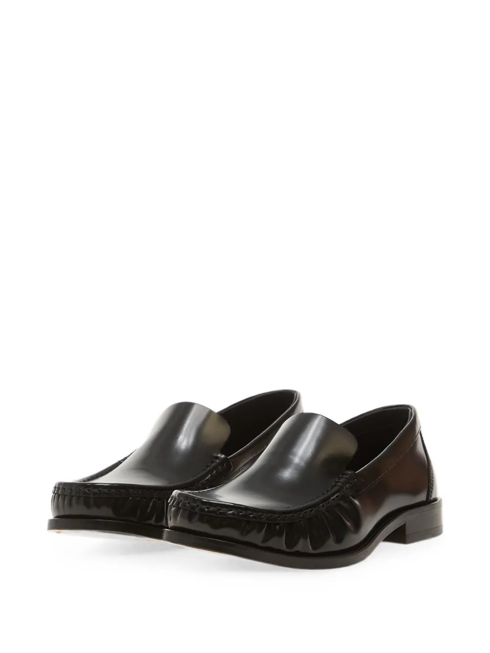A.P.C. leather loafers Zwart