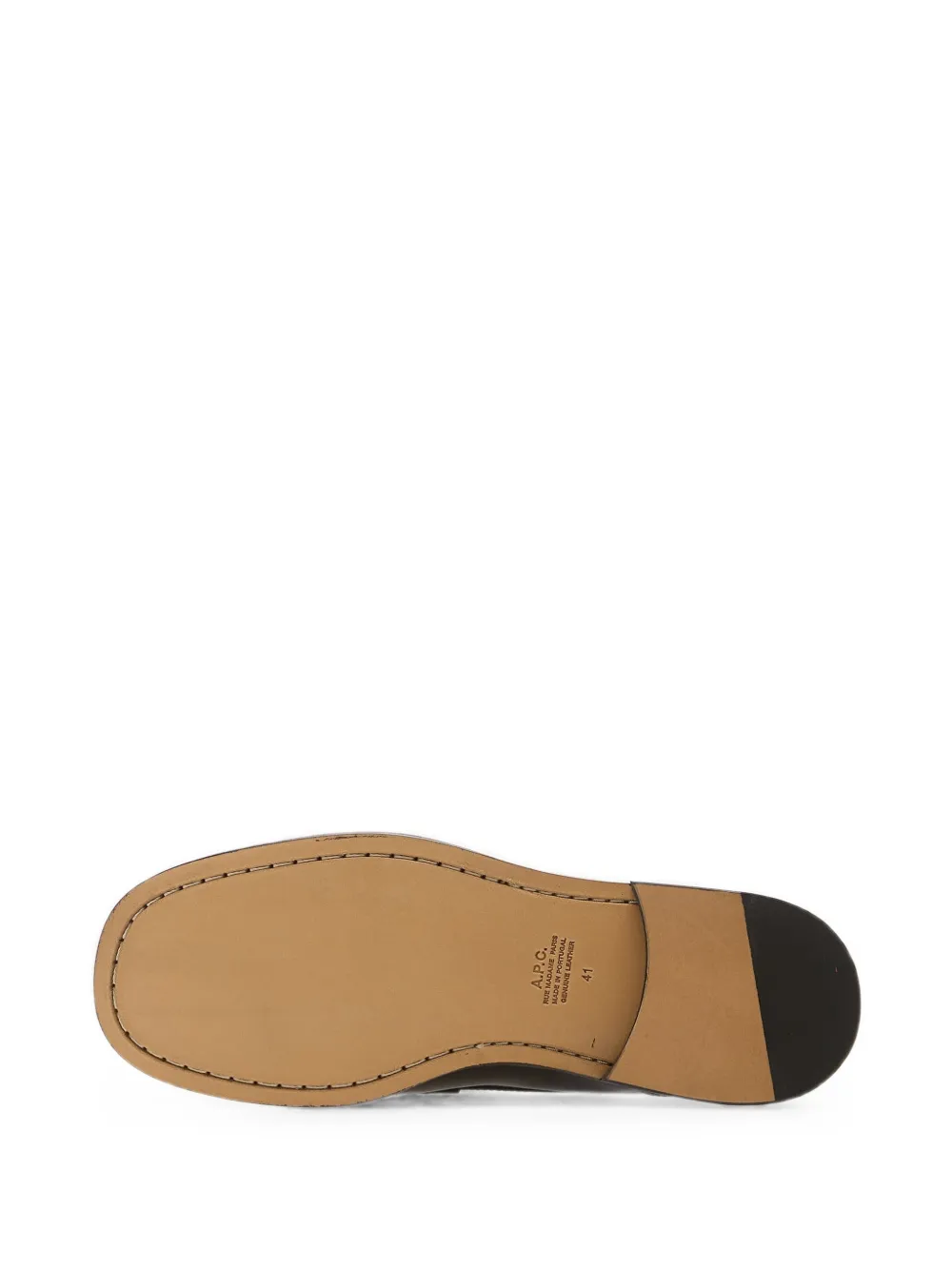 A.P.C. leather loafers Zwart