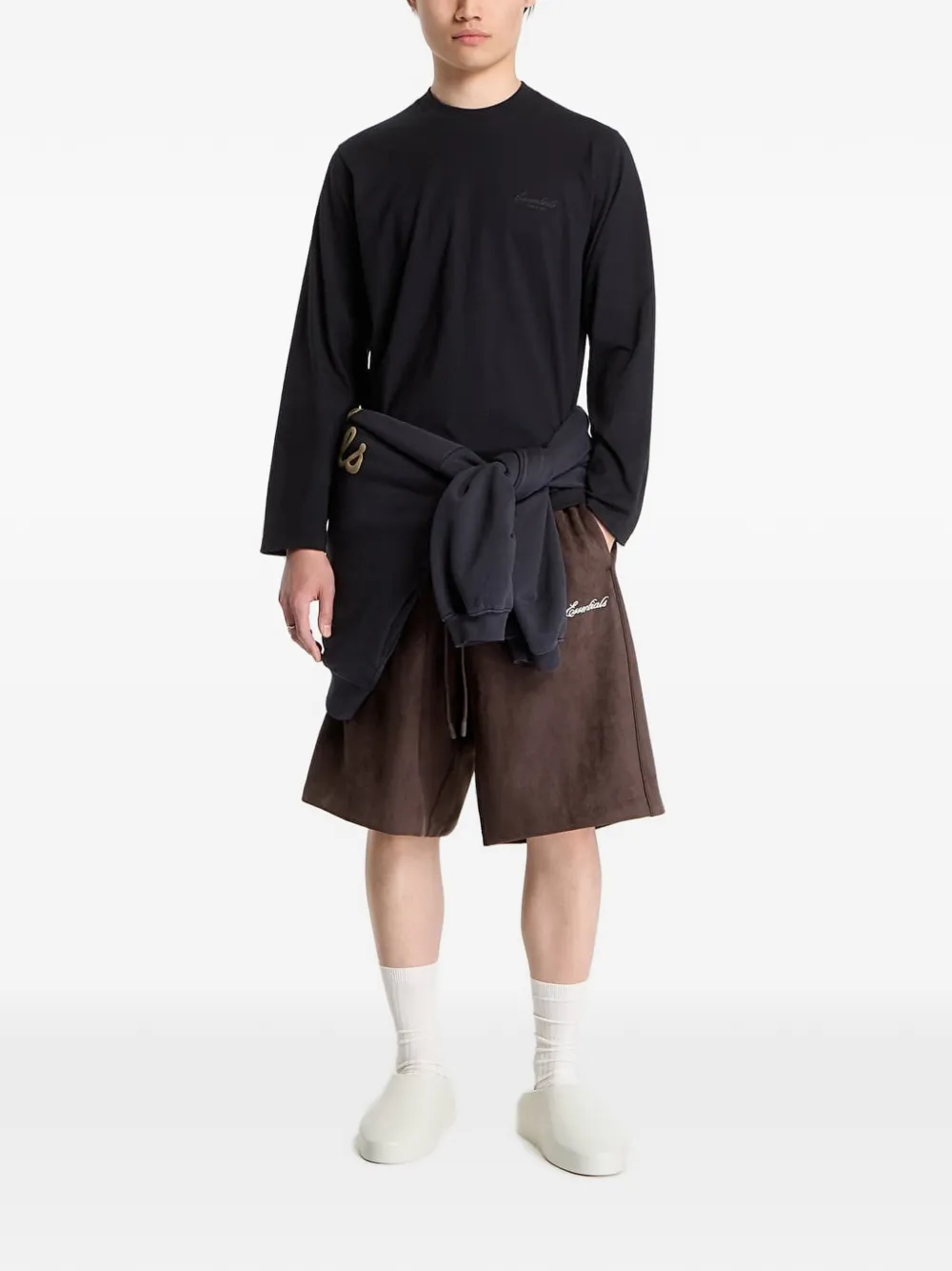 FEAR OF GOD ESSENTIALS T-shirt met lange mouwen Zwart
