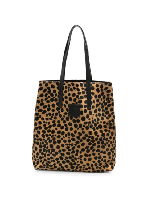 Forte Forte leopard-print leather tote bag