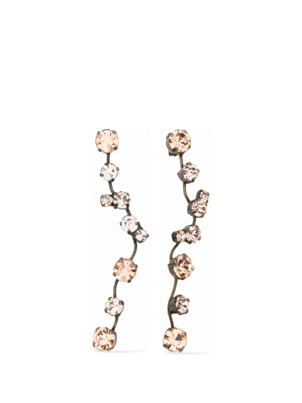 Forte Forte crystal-embellished drop earrings - Oro