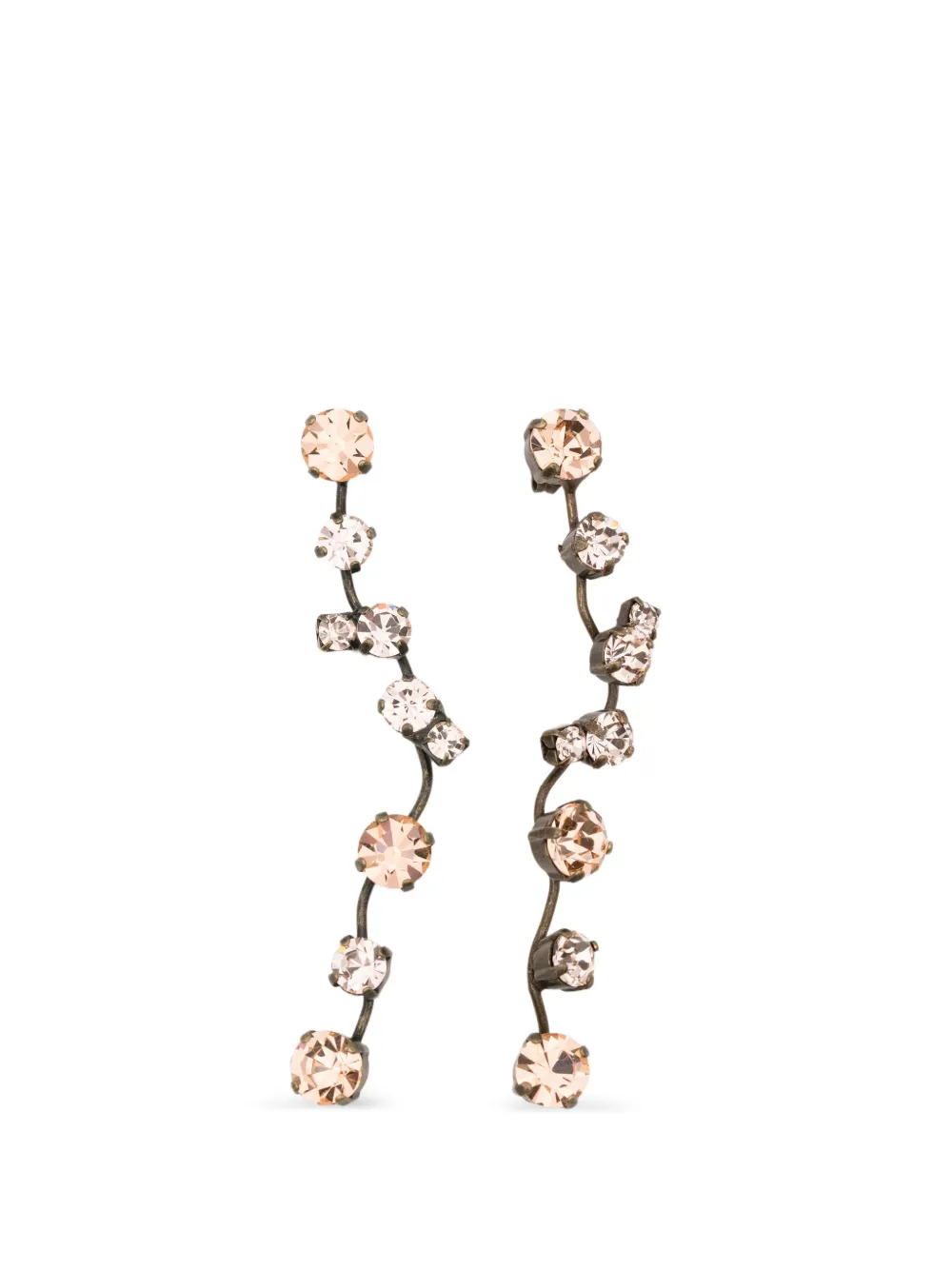 Forte Forte crystal-embellished drop earrings - Oro