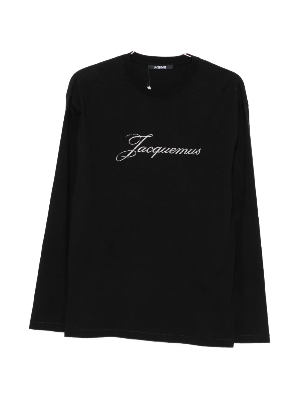 Jacquemus logo-print long-sleeve T-shirt - Nero