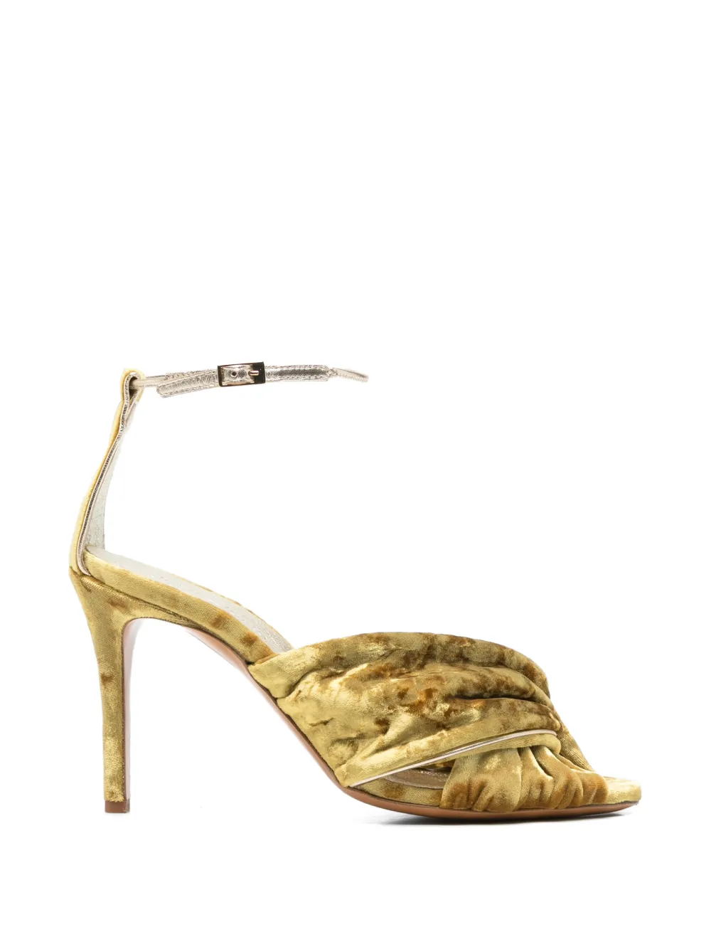 Forte Forte velvet-effect buckled sandals